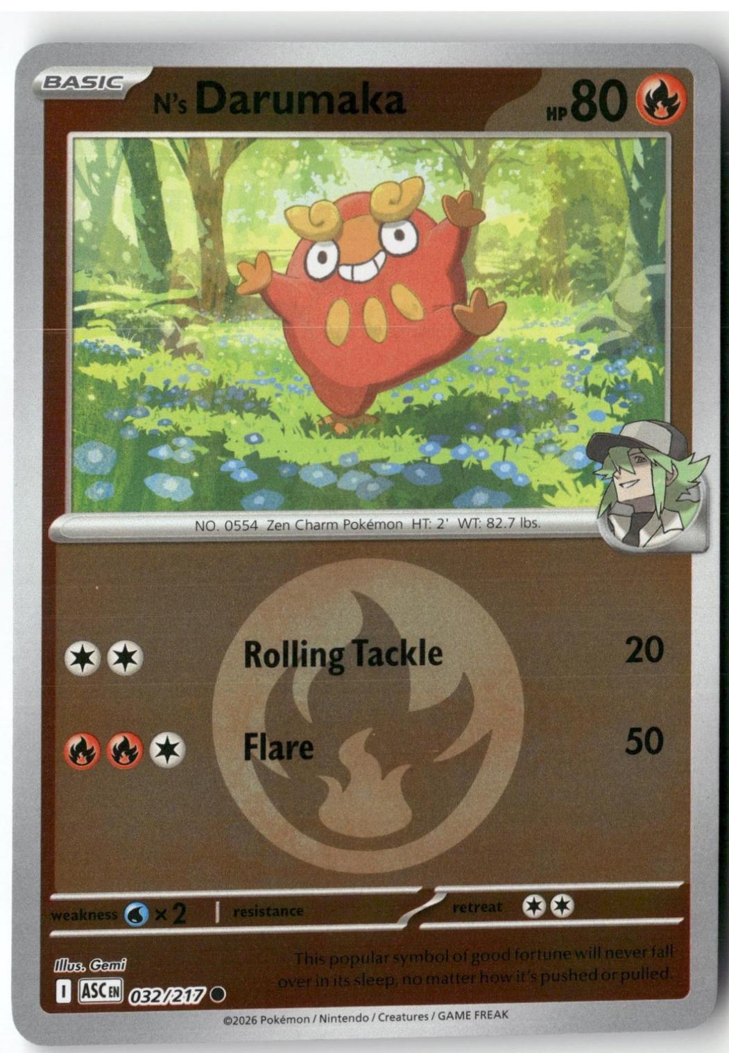 Ascended Heroes N's Darumaka [Energy] Pokémon card